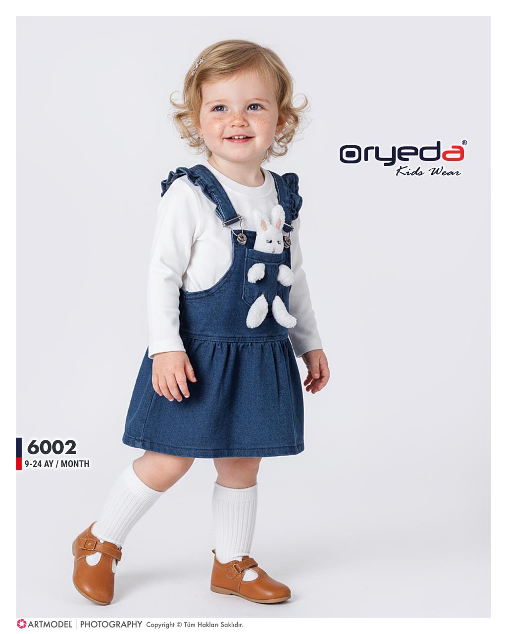 KIZ TAVŞAN OYUNCAKLI BADİLİ KOT JİLE 9-24 AY