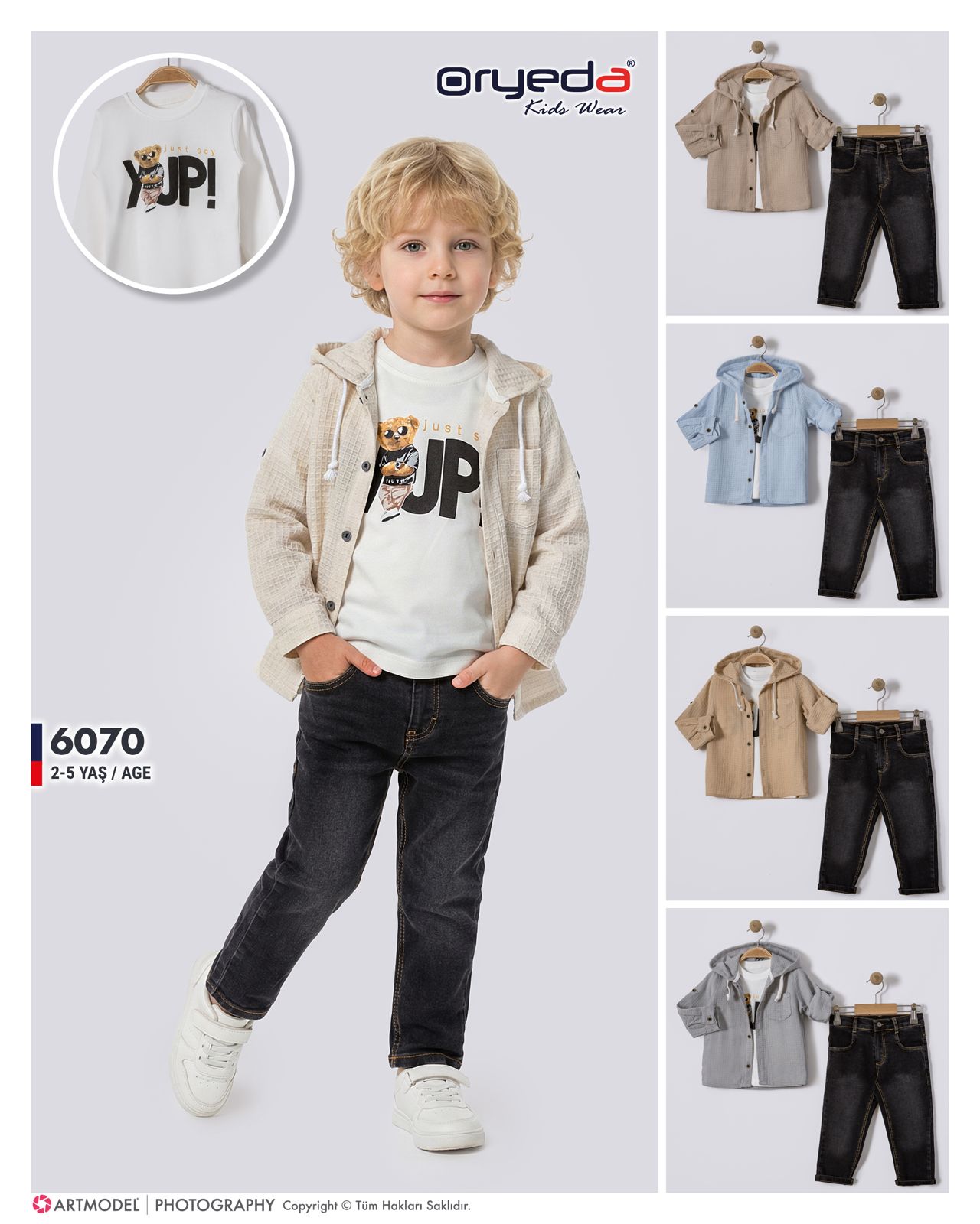6070-ERKEK YUP BASKILI BADİLİ TAKIM 2-5 YAŞ